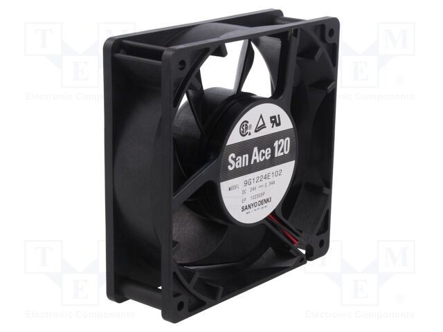 Ventilator SANYO DENKI DC axial 24V 120x120x38mm 200,4m3/h 46dBA