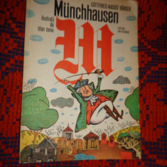 Munchhausen - Gottfried August Burger / carte ilustrata copii ,90pagini