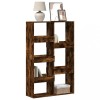 VidaXL Bibliotecă, stejar fumuriu, 100x33x155,5 cm, lemn prelucrat 3309397