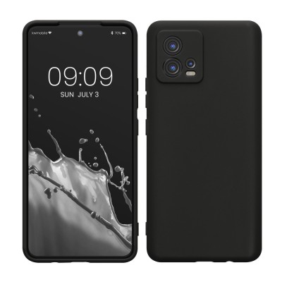 Husa kwmobile pentru Motorola Moto G72, Silicon, Negru, 60342.47 foto