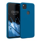 Husa pentru Google Pixel 4a, Silicon, Albastru, 52622.228, kwmobile, Carcasa