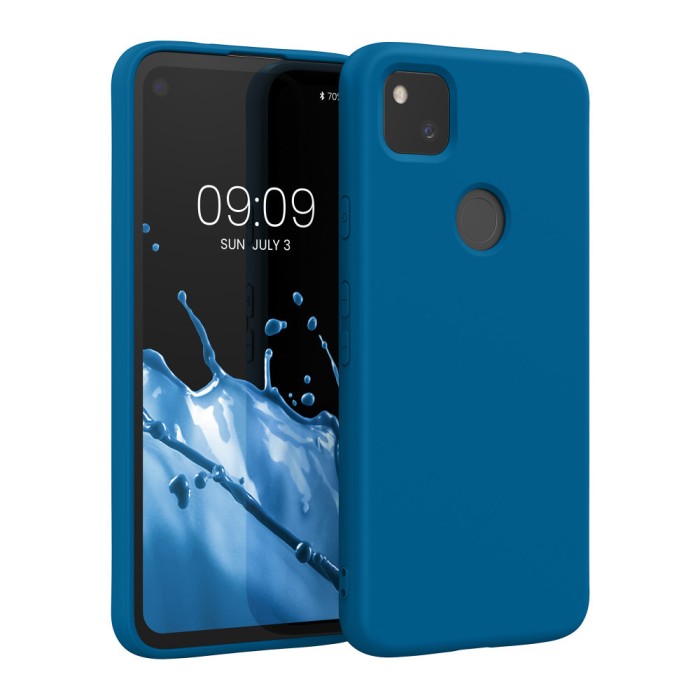 Husa pentru Google Pixel 4a, Silicon, Albastru, 52622.228, kwmobile