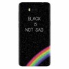 Husa silicon pentru Huawei Y6 2017, Black Is Not Sad