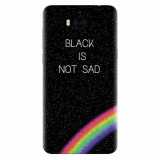 Husa silicon pentru Huawei Y5 2017, Black Is Not Sad