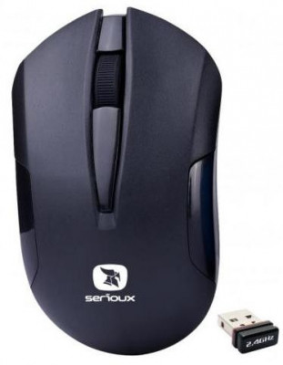 Mouse Serioux Drago 300 fara fir negru blister foto