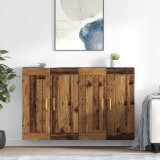 Cumpara ieftin Cabinet suspendat 2 buc. Lemn vechi 69,5 x 34 x 90 cm