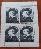 URUGUAY-1977-''Aniv 400ani RUBENS-Autubortret-ARTA DIN MUZEU''-BLOC de 4-.MNH-Nestampilate -Vezi-Scan