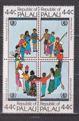 ANUL INTERNATIONAL AL TINERETULUI 1985 PALAU MI. 80-83 MNH foto