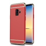 Husa samsung galaxy s9 luxury plating 3 in 1 rosu, Flippy