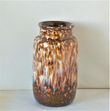 Vaza colectie, ceramica emailata fat lava - marcaj Scheurich 231-15 - W.Germany
