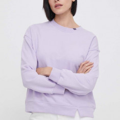 United Colors of Benetton bluza femei, culoarea violet, neted