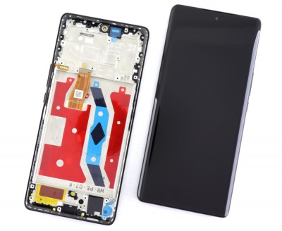 Display Honor Magic5 Lite Oled cu Rama Black Negru foto