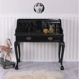 Secretaire deosebit din lemn masiv negru MAR106