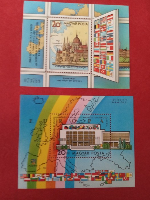 UNGARIA, - 2 COLIŢE MNH