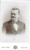 M1810N Portret de bărbat cu pince-nez, studio Karl L&uuml;tzel, M&uuml;nchen
