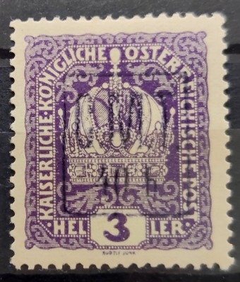 40/3 Heller MH - Supratipar CMT - Ocupatia romana in Pocutia 1919 foto
