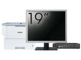 Pachet Calculator Second Hand HP Elitedesk 800 G2 Mini PC, Intel Core i7-6700T 2.80GHz, 8GB DDR4, 256GB SSD + Monitor 19&amp;quot; &amp; Imprimanta Brother HL