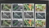 Tonga 2016 - Fauna , WWF , Iguana , serie 4 valori si serie cu vigneta poz.I , dantelate , MNH , Mi.2098-2101, Nestampilat