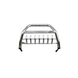 Bullbar universal din inox lucios cu suport pentru proiectoare, pentru SUV (D0401S3)