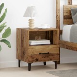 vidaXL Dulap de noapte Lemn vechi 40 x 35 x 47.5 cm Lemn compozit