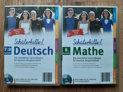 CD pregatire invatare limba germana matematică Sch&amp;uuml;lerhilfe lot 2 buc. foto
