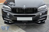 Spoiler Maxton Design potrivit pentru bara din fata pentru BMW X5 F15 cu pachet M 2013-2018, culoare carbon Performance AutoTuning