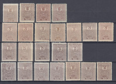 1922/26TAXA DE PLATA ASISTENTA SOCIALA VARIETATE CULOARE+DANTELURA GUMA OIGINALA foto