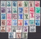 Austria 1948/ 1952 costume MI 893-926/ 978-980 MNH