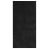 Cumpara ieftin Covor HUARTE, fir scurt, moale si lavabil, negru, 100x200 cm