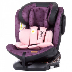 Scaun auto Chipolino Twist 0-36 kg orchid cu sistem Isofix foto