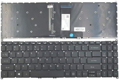 Tastatura Laptop, Acer, Aspire A515-45, A515-45G, iluminata, layout US foto