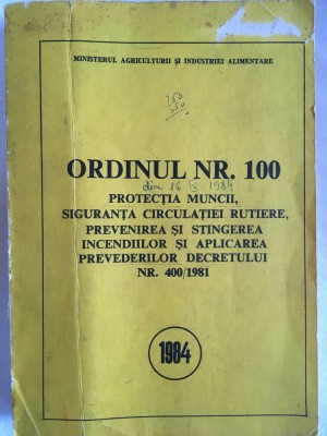 Ordinul nr. 100 foto