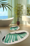 Set Covor de baie (2 bucăți), Verde, Chilai