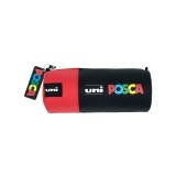 Set 16 Markere POSCA cu Penar Cilindric , Varfuri 1M, 3M, 5M