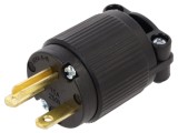 Conector alimentare AC tată 2P+PE 250VAC 15A pe cablu