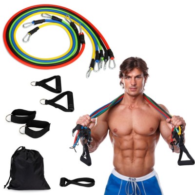 5 darabos fitnesz gumi expander foto