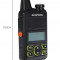 Statie radio Mini Walkie Talkie BF-T1, 20 canale UHF, radio FM 63 MHz - 108 MHZ