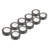 Set 10 benzi izolatoare PVC negre AMiO 19 mm x 10 m x 0.13 mm pentru lucrari electrice, instalatii, service, auto si ateliere