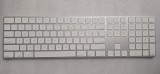 Tastatura originala Apple Magic Keyboard wireless, numerica - alb A1843