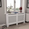 Masca Calorifer MDF Alb 152x19x81.5 cm Decorativa Protectie
