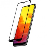 Folie Protectie Ecran OEM pentru Huawei Y6 (2019), Sticla securizata, Full Face, Full Glue, SMART, Neagra