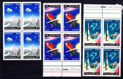 TSV$ - 1972 LP 814 INCHEIEREA PROGRAMULUI APOLLO BLOC X 4 MNH/** LUX foto