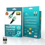 Cablu HDMI 2.1 Premium, EverPeak, 3M &ndash; Conectivitate 8K/60Hz si 4K/120Hz, pentru PC, laptop, console, monitor si echipamente de birou