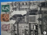 carte postala exceptionala, monument Strasbourg FRANTA , corespondenta catre Romania , anii 1940
