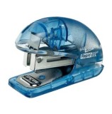 Cumpara ieftin Capsator plastic Rapid F4, 10 coli, 1000 capse 26/6 incluse, albastru-translucid