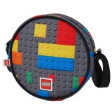 Geanta rotunda crossbody LEGO Colorful Bricks