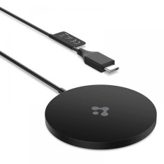 Incarcator Wireless Spigen ArcField Magnetic MagSafe 7.5W Cablu USB-C 1m Negru foto