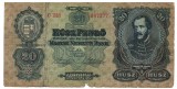 Ungaria 20 Pengo 1930 P-97 Lajos Kossuth Seria 097377 Rara