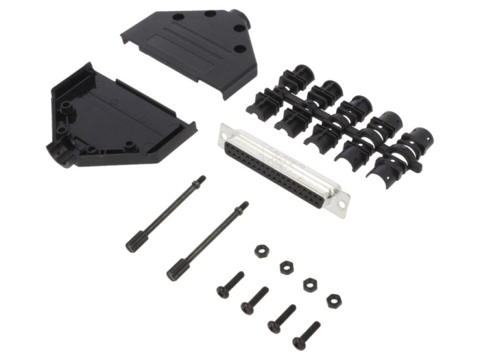 Conector D-Sub 37 pini mamă, lipire