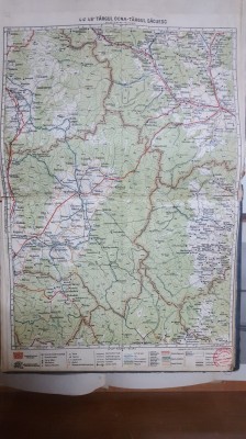 Harta T&amp;acirc;rgul Ocna, T&amp;acirc;rgul Săcuesc, Lăzărești, Petriceni, Plăeșii, 1929 foto